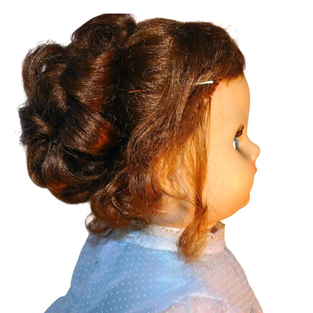 22" Vintage Walker Doll By Eegee Beautiful Vintage Dress